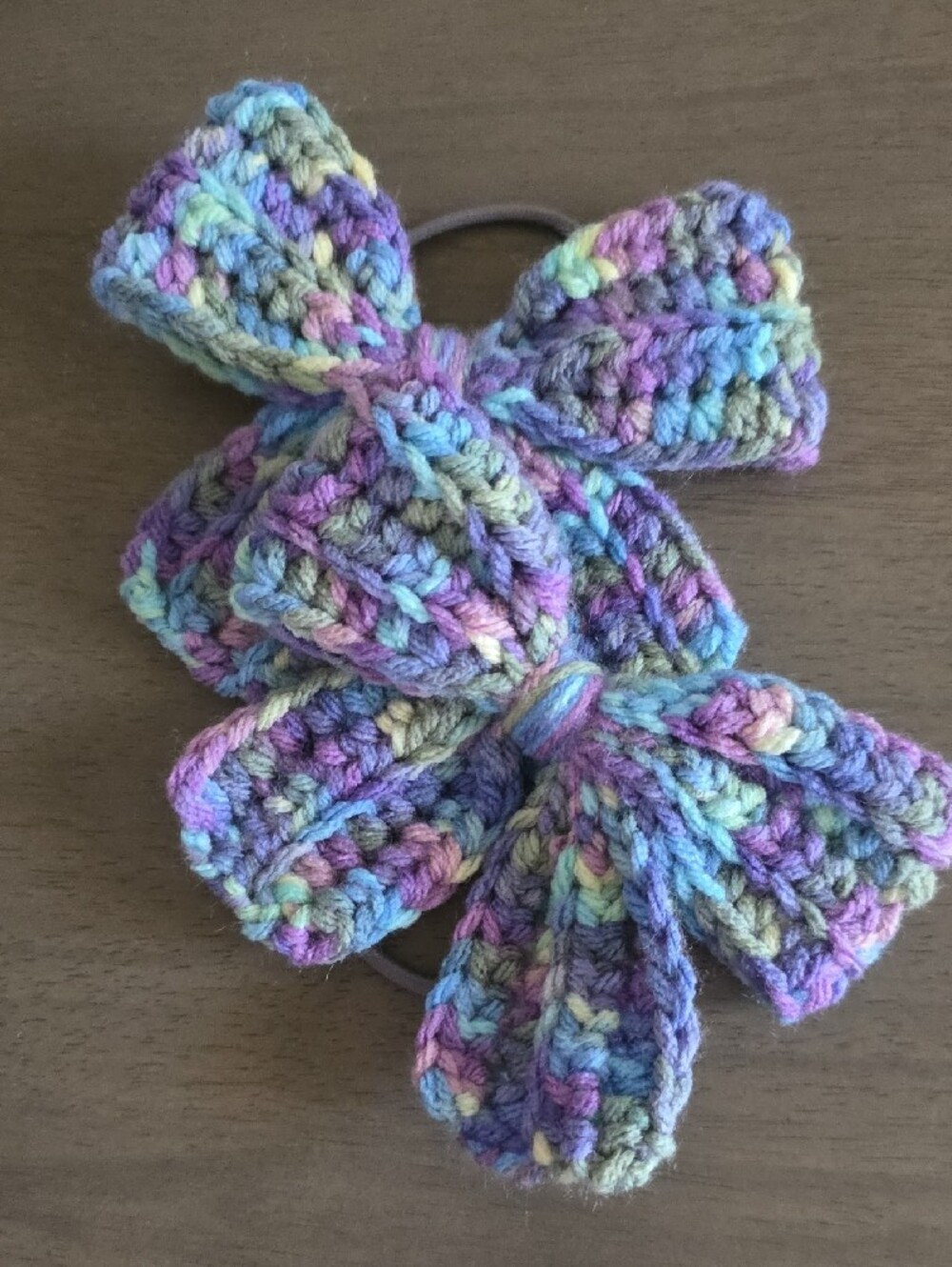 Handmade Crochet Bow Hair Tie Set - Picture 7 of 16